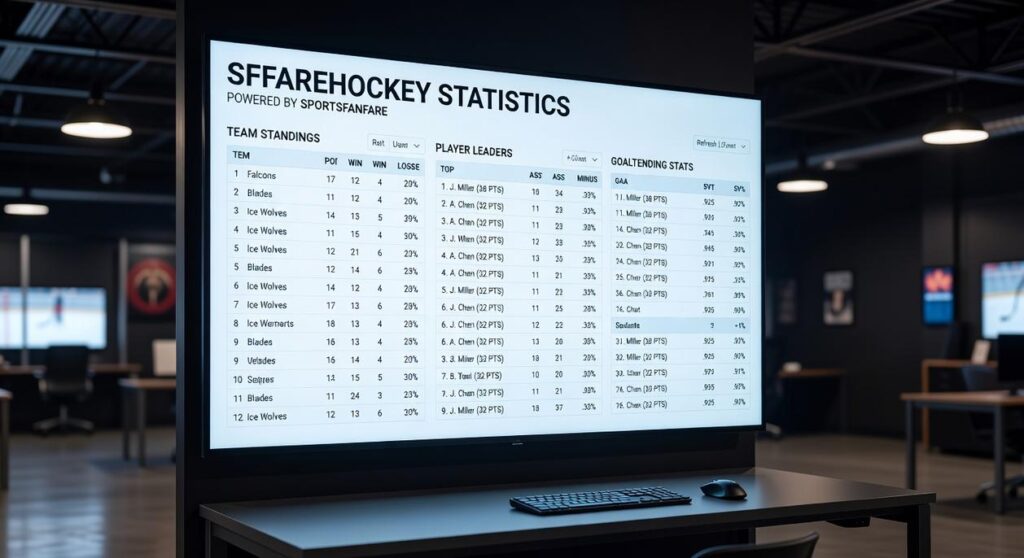 sffarehockey statistics from sportsfanfare