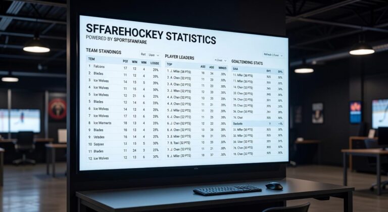 sffarehockey statistics from sportsfanfare